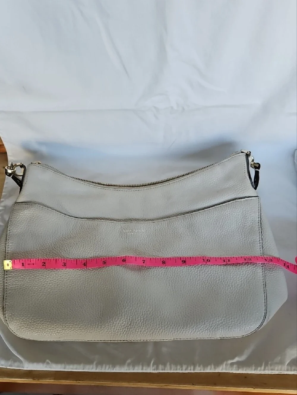 kate spade White Leather Hobo Shoulder Bag